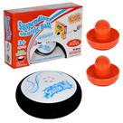 Mesa de air hockey KUYYFDS com 2 botões e discos vermelhos para crianças