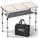 Mesa de alumínio dobrável Anbte 90x40cm de altura ajustável
