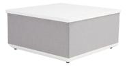 Mesa De Apoio Cinza Para Jardim Em Aluminio 44x91x91 Cm
