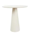 Mesa de Apoio Cone Off White - Tampo 70 cm Altura 60 cm