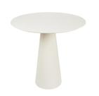 Mesa de Apoio Cone Off White - Tampo 70 cm Altura 70 cm
