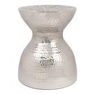 Mesa de Apoio Decorativa em Metal Prata 40cm 22202 Mart Mesa de Apoio Decorativa em Metal Prata 40cm 22202 Mart