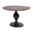 Mesa de Apoio Decorativa Vênus 90x76 Preta/Imbuía G71 - Gran Belo