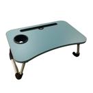 Mesa de Apoio Dobrável Multifuncional Bandeja Mdf Azul