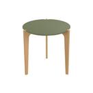 Mesa de Apoio e Lateral Sofá Para Sala Florida 0,60m Verde Floresta/Freijó - Lukaliam Móveis