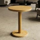 Mesa de Apoio em Madeira para Sala Contemporânea 34cm