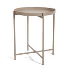 Mesa de Apoio em Metal Bege Escuro 50cm 17612 Mart