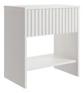 Mesa De Apoio Gaveteiro Madeira Ripada 55x40x40 Cm