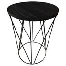 Mesa de Apoio Lateral em Metal Estilo Industrial