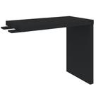 Mesa de Apoio Lateral Para Escritório Tamburato Atria Executiva A02 Preto - Lyam Decor