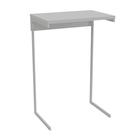 Mesa de Apoio Lateral Sofá Notebook Aço Madeira Canto Leitura