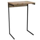 Mesa de Apoio Lateral Sofá Notebook Aço Madeira Canto Leitura Mesa de Apoio Lateral Sofá Notebook Aço Madeira Canto Leitura