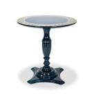 Mesa de Apoio Marrocos Redonda 72cm com Vidro Arabesco - Tommy Design