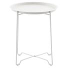 Mesa de Apoio Met 46x48 Cm Bege Just Home Collection