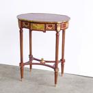 Mesa de Apoio Oval Luiz XVI Francesa Alto Padrão