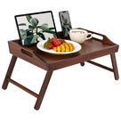Mesa de apoio para cama Rossie Home em bambu para notebook 50 x 30 cm