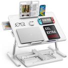 Mesa de apoio para notebook para cama SAIJI ajustável com gaveta de armazenamento Mesa de apoio para notebook para cama SAIJI ajustável com gaveta de armazenamento