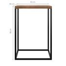 Mesa de Apoio Quadrada Lateral Estilo Industrial