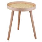 Mesa de Apoio Redonda 38x48cm Taipe Cazza Natural