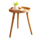 Mesa de Apoio Redonda Cazza Taipe 38x48cm Natural Mesa de Apoio Redonda Cazza Taipe 38x48cm Natural