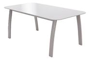Mesa De Apoio Retangular De Aço Cinza 35x45x85cm Importado