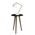 Mesa de Apoio RetrÃ MDF Brilhante Preto Fosco Bechara