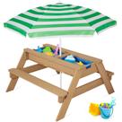 Mesa de areia e água Best Choice Kids com guarda-chuva de 100 kg