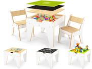Mesa de atividades infantil WINGYZ 4 em 1 de madeira com armazenamento