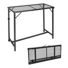 Mesa de bar ao ar livre REDCAMP dobrável de 100 cm com tampo impermeável Mesa de bar ao ar livre REDCAMP dobrável de 100 cm com tampo impermeável