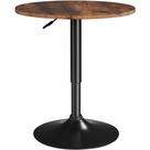 Mesa de Bar Yaheetech de Altura Ajustable 69,5-91 cm con Giro