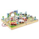 Mesa de Brinquedo Take-Along Tabletop Town Melissa & Doug com 4 Veículos
