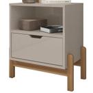 Mesa de Cabeceira 1 Gaveta 004015 Off White DCASA Mesa de Cabeceira 1 Gaveta 004015 Off White DCASA