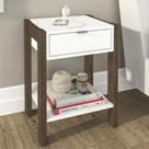 Mesa de Cabeceira 1 Gaveta com Tomada AZ1016 Tecno Mobili