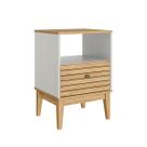 Mesa de Cabeceira 1 Gaveta Linha Riscado MB1041 Movelbento