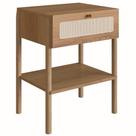 Mesa De Cabeceira 1 Gaveta Palhinha Hanover Artesano