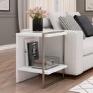 Mesa de Cabeceira 100% MDF com Metalon Infinity