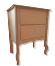 Mesa De Cabeceira 2 Gavetas Criado Quarto Decoração Mdf