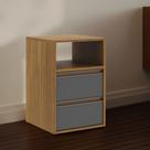 Mesa de Cabeceira 2 Gavetas em MDF Select Belmax