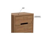 Mesa De Cabeceira 2 Gavetas S822 Freijó Kappesberg Marrom