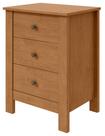 Mesa de Cabeceira 3 Gavetas Maggiore New - Lopas