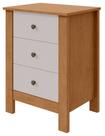 Mesa de Cabeceira 3 Gavetas Maggiore New - Lopas