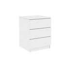 Mesa de Cabeceira 3 Gavetas MDF Verona Tcil Mesa de Cabeceira 3 Gavetas MDF Verona Tcil