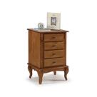 Mesa de Cabeceira 4 Gavetas Pés Luiz XV 60404 Linz Móveis - Imbuia Glazer Mesa de Cabeceira 4 Gavetas Pés Luiz XV 60404 Linz Móveis - Imbuia Glazer