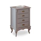 Mesa de Cabeceira 4 Gavetas Pés Luiz XV Hannover 60817 Linz Móveis Mesa de Cabeceira 4 Gavetas Pés Luiz XV Hannover 60817 Linz Móveis