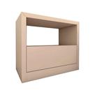 Mesa de Cabeceira 67cm Gaveta e Nicho Tit. 100% MDF Casa Lar