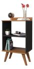 Mesa de Cabeceira Aberta Quarto Mesinha Apoio Lateral Cama Box Casal Estilo Decoração Retrô Siena