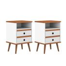 Mesa de Cabeceira Alan Kit Moderno e Elegante