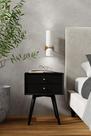Mesa de cabeceira Alpine Furniture Flynn Black 46x38x62 cm Mesa de cabeceira Alpine Furniture Flynn Black 46x38x62 cm