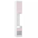 Mesa de Cabeceira Alta 38cm 1 Porta 1 Gaveta Alpes Luciane
