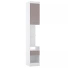 Mesa de Cabeceira Alta 38cm 1 Porta 1 Gaveta Alpes Luciane